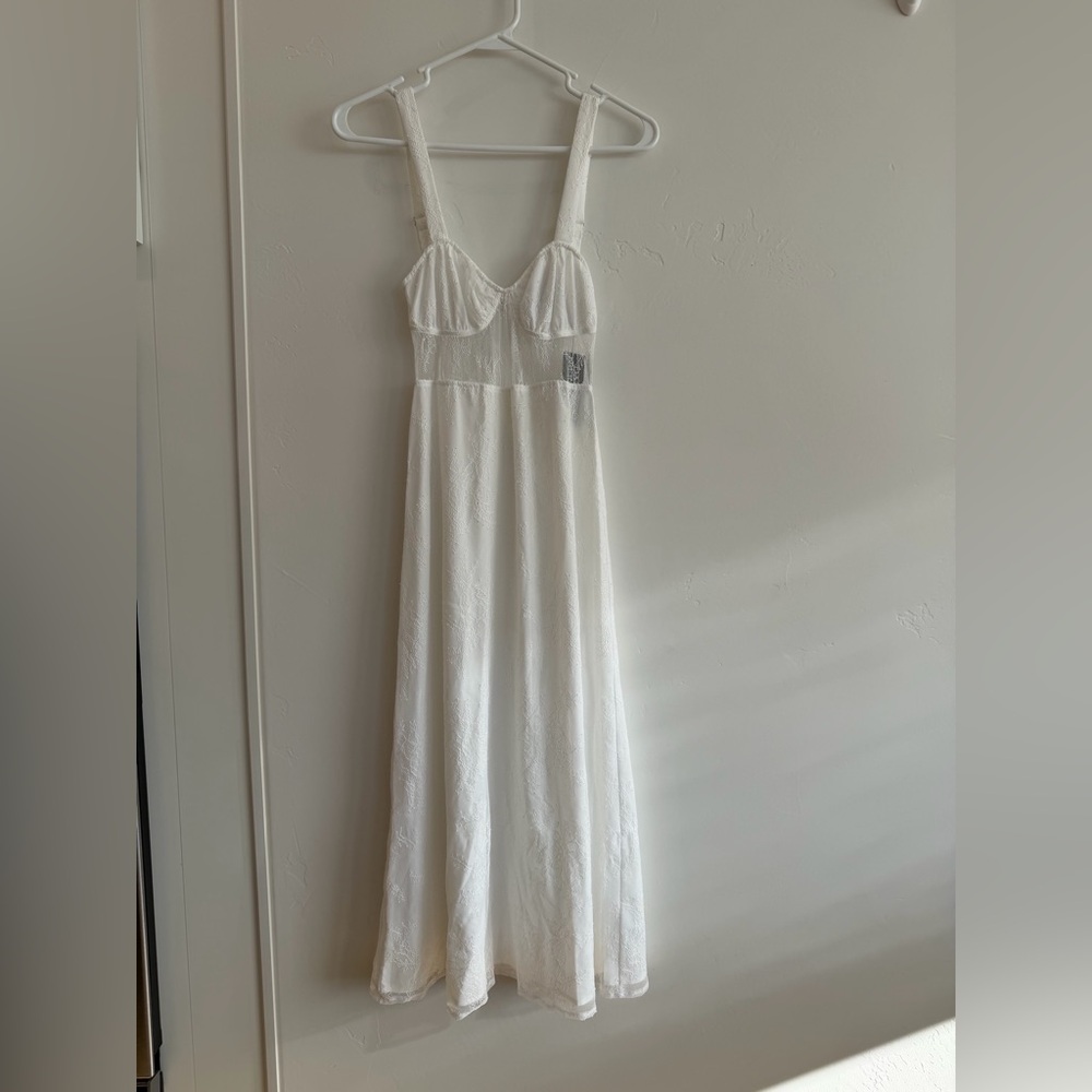 DANIELLE BERNSTEIN White Lace Slip